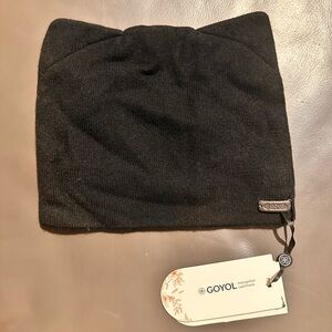 Goyol Elegant Black Cashmere Women's cat style Hat